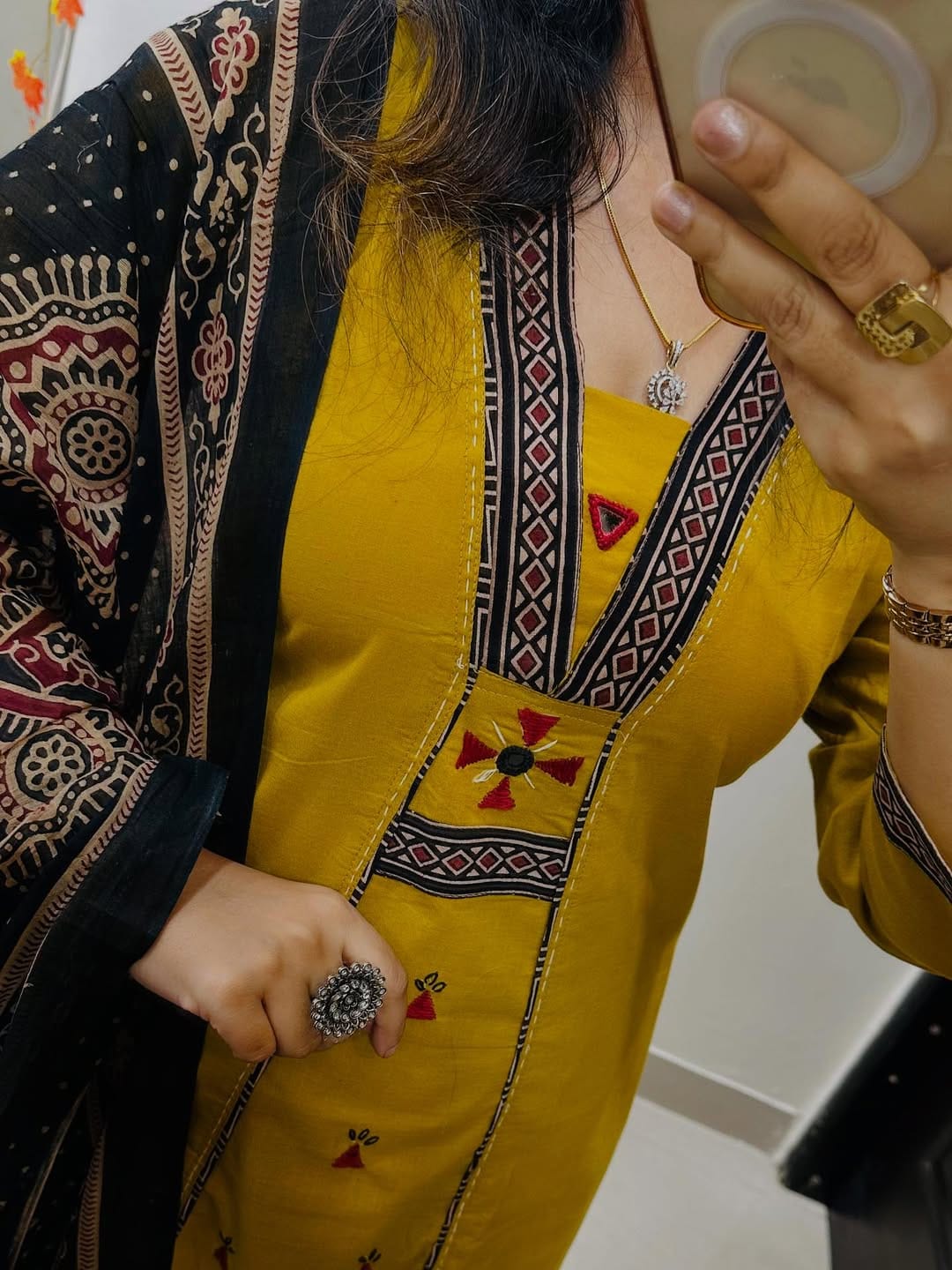 Eternal Elegance – "Kutch Radiance" Premium Cotton Suit Set