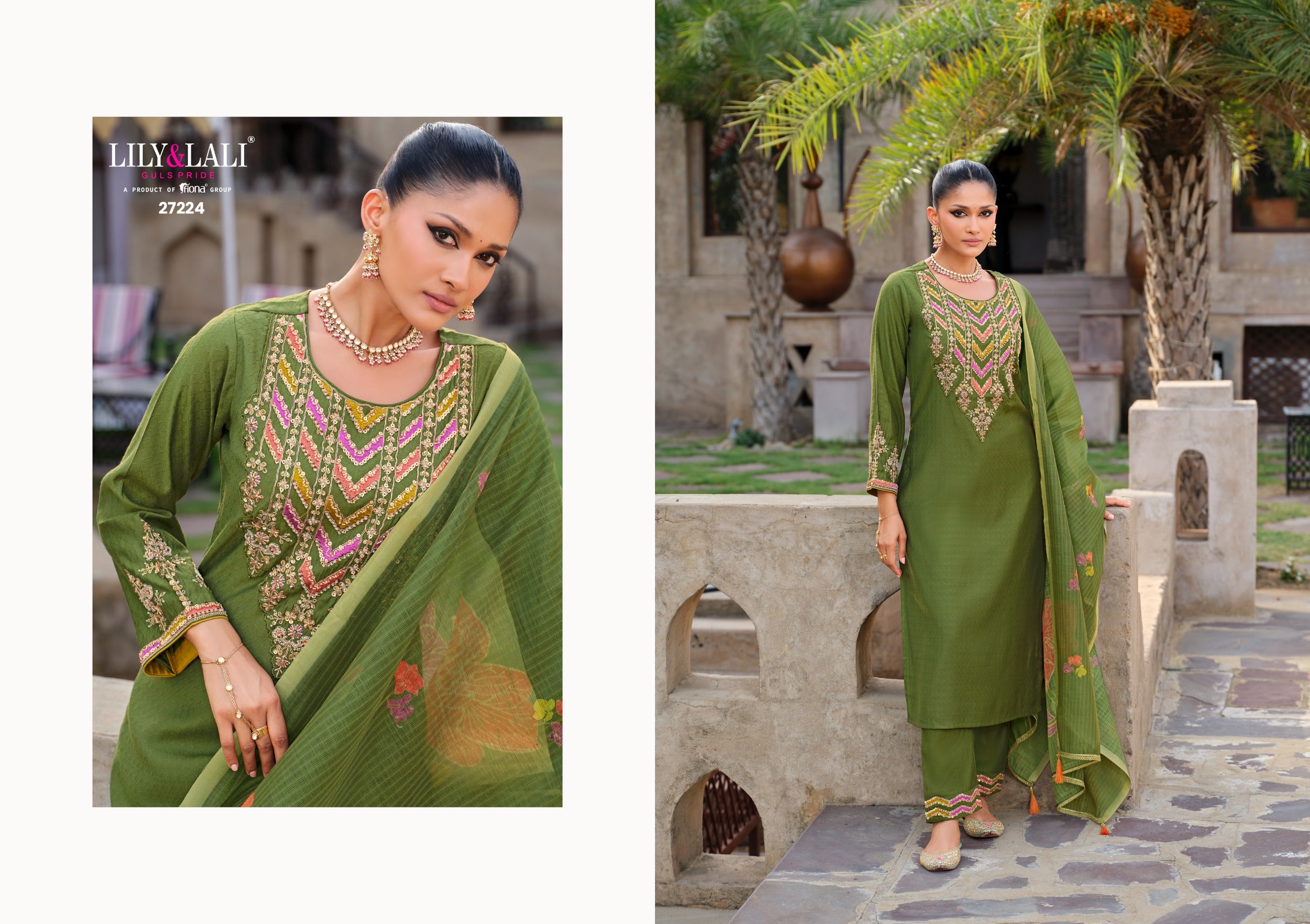 🌸 Eternal Elegance – Deepika Luxe Festive Set