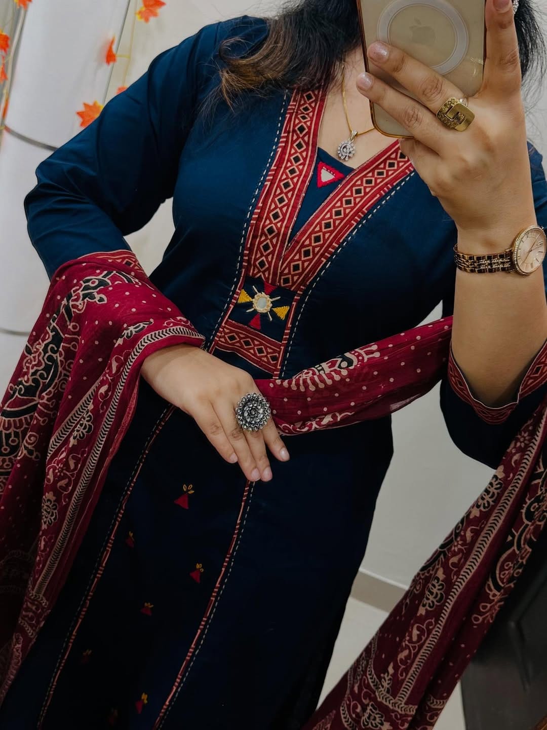 Eternal Elegance – "Kutch Radiance" Premium Cotton Suit Set