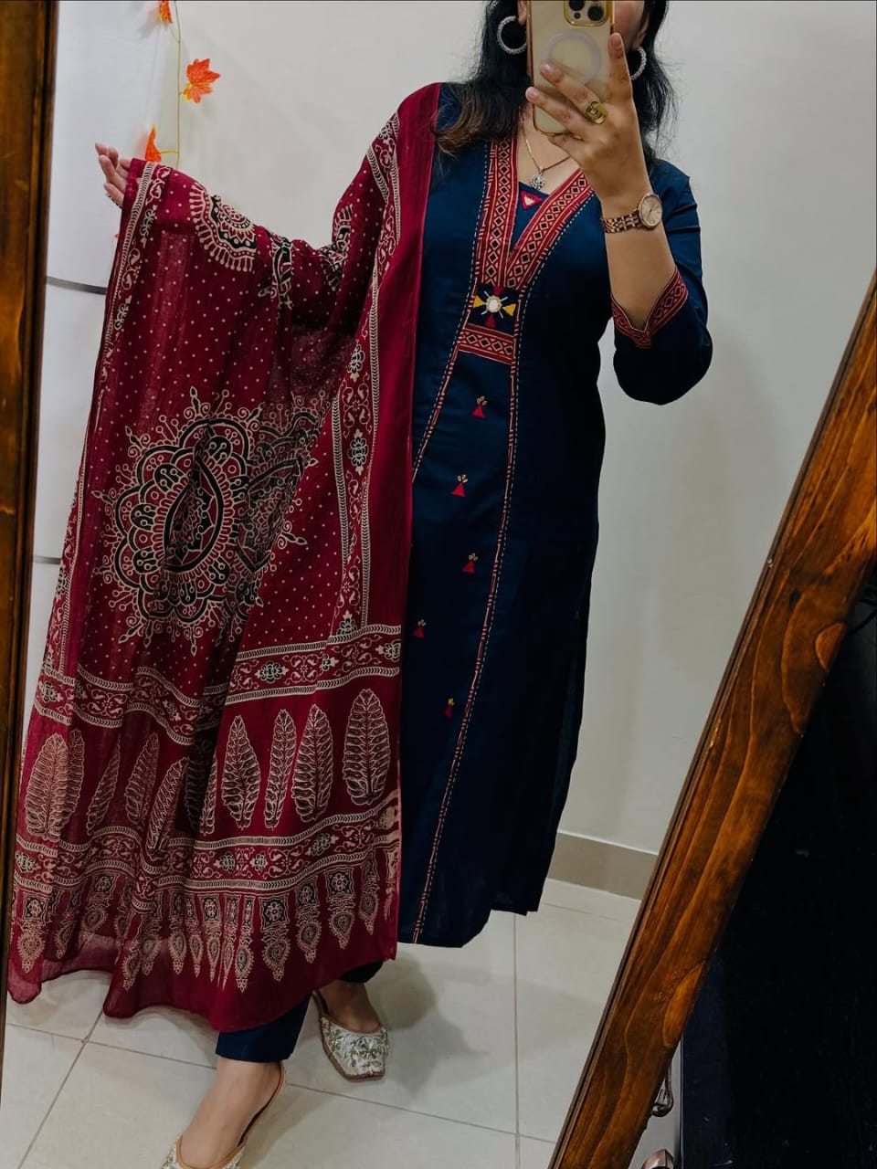 Eternal Elegance – "Kutch Radiance" Premium Cotton Suit Set