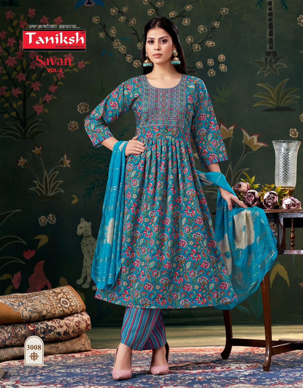 Savan Vol 3 – TANIKSH Signature Anarkali Ensemble