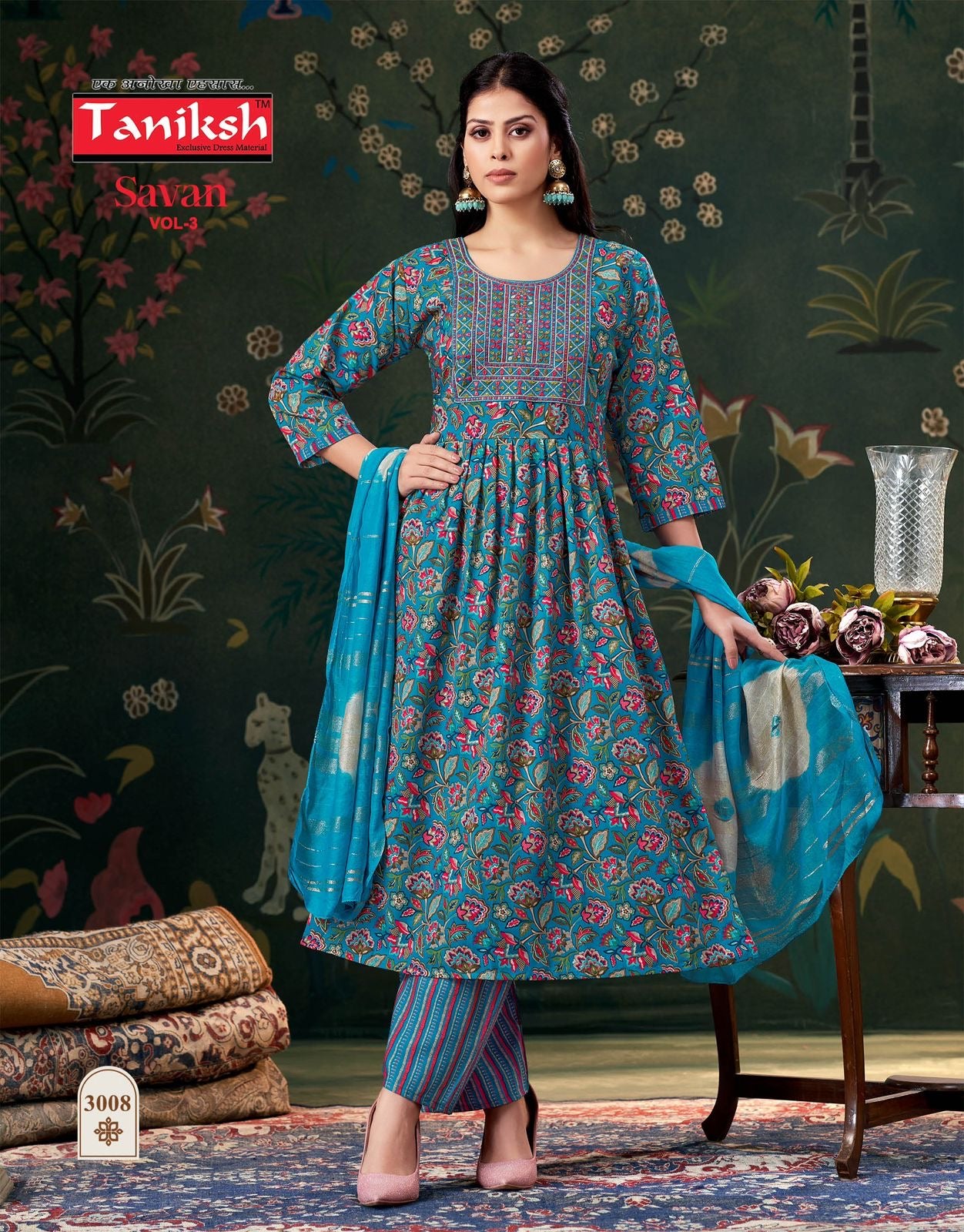 Savan Vol 3 – TANIKSH Signature Anarkali Ensemble