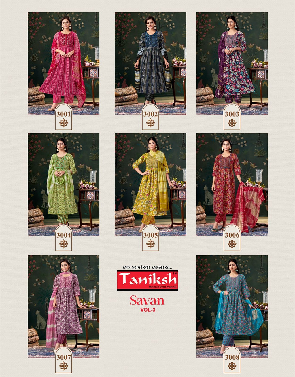 Savan Vol 3 – TANIKSH Signature Anarkali Ensemble