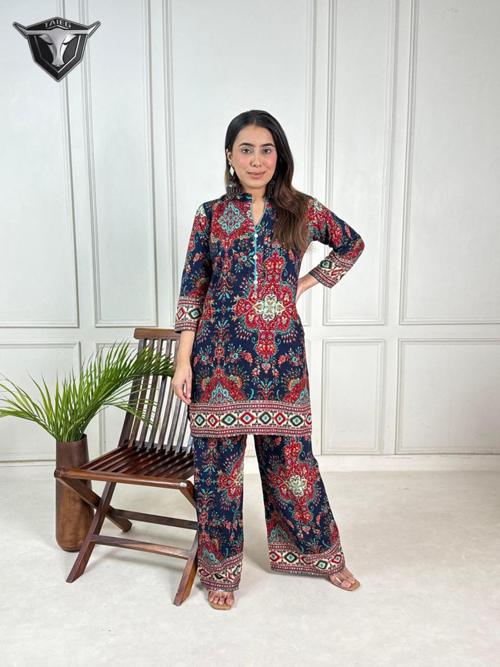 RayAura Discharge Print Kurti - EE-RA427
