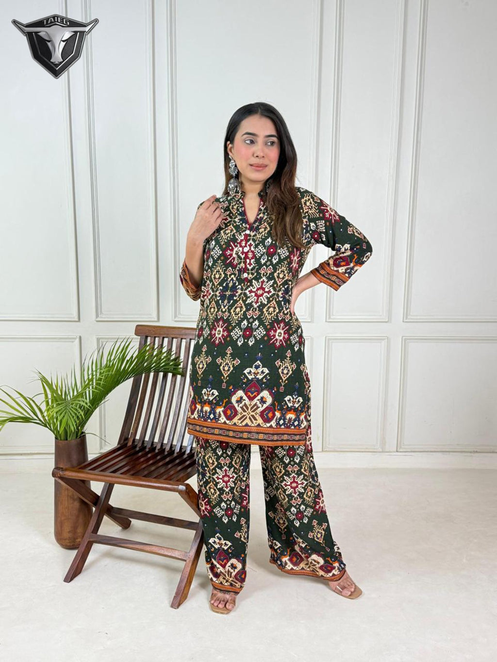 RayAura Discharge Print Kurti - EE-RA427