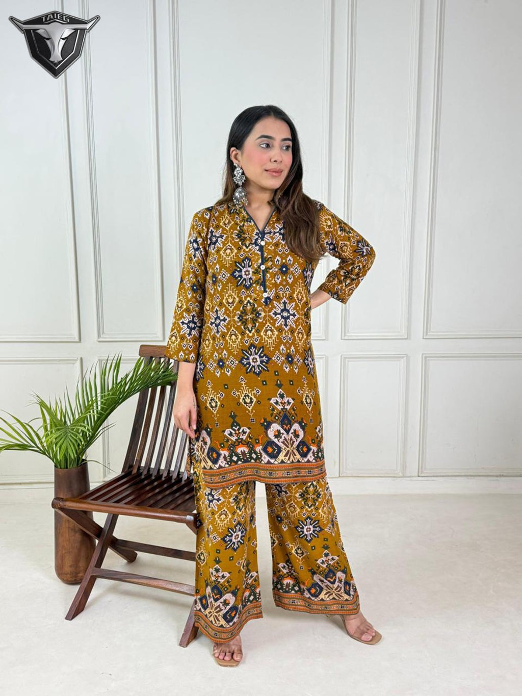 RayAura Discharge Print Kurti - EE-RA427