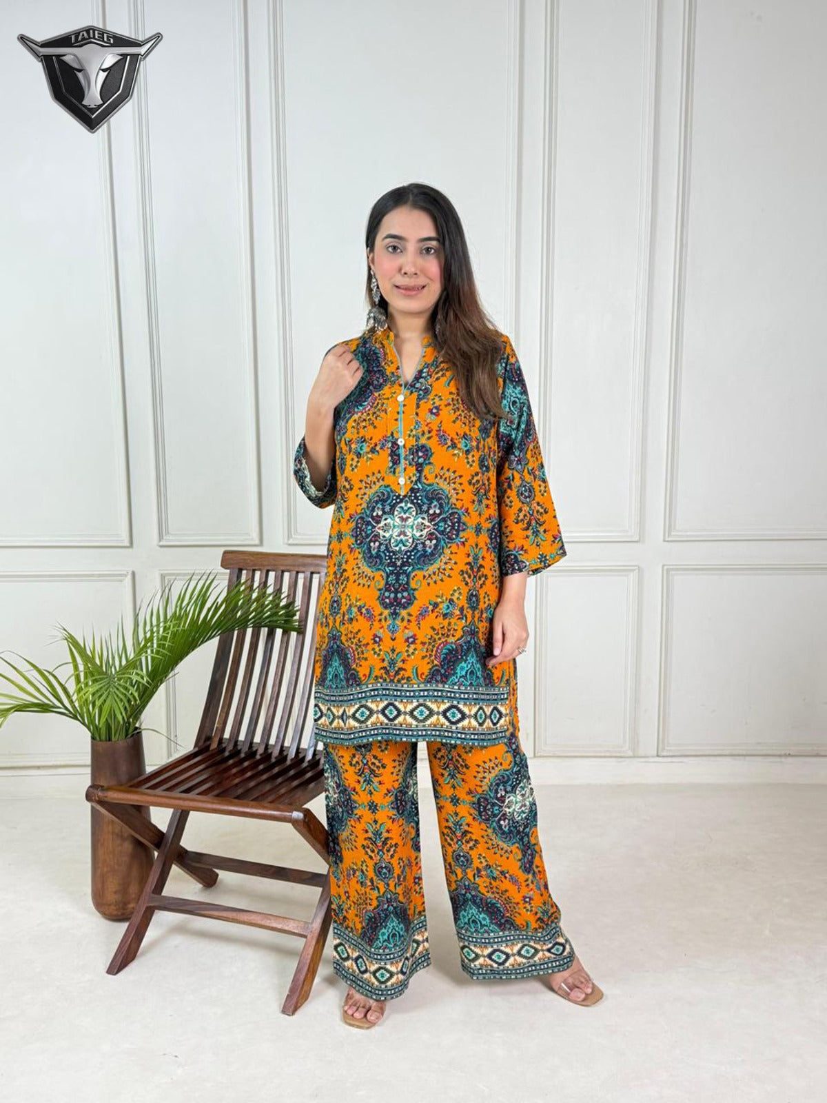 RayAura Discharge Print Kurti - EE-RA427