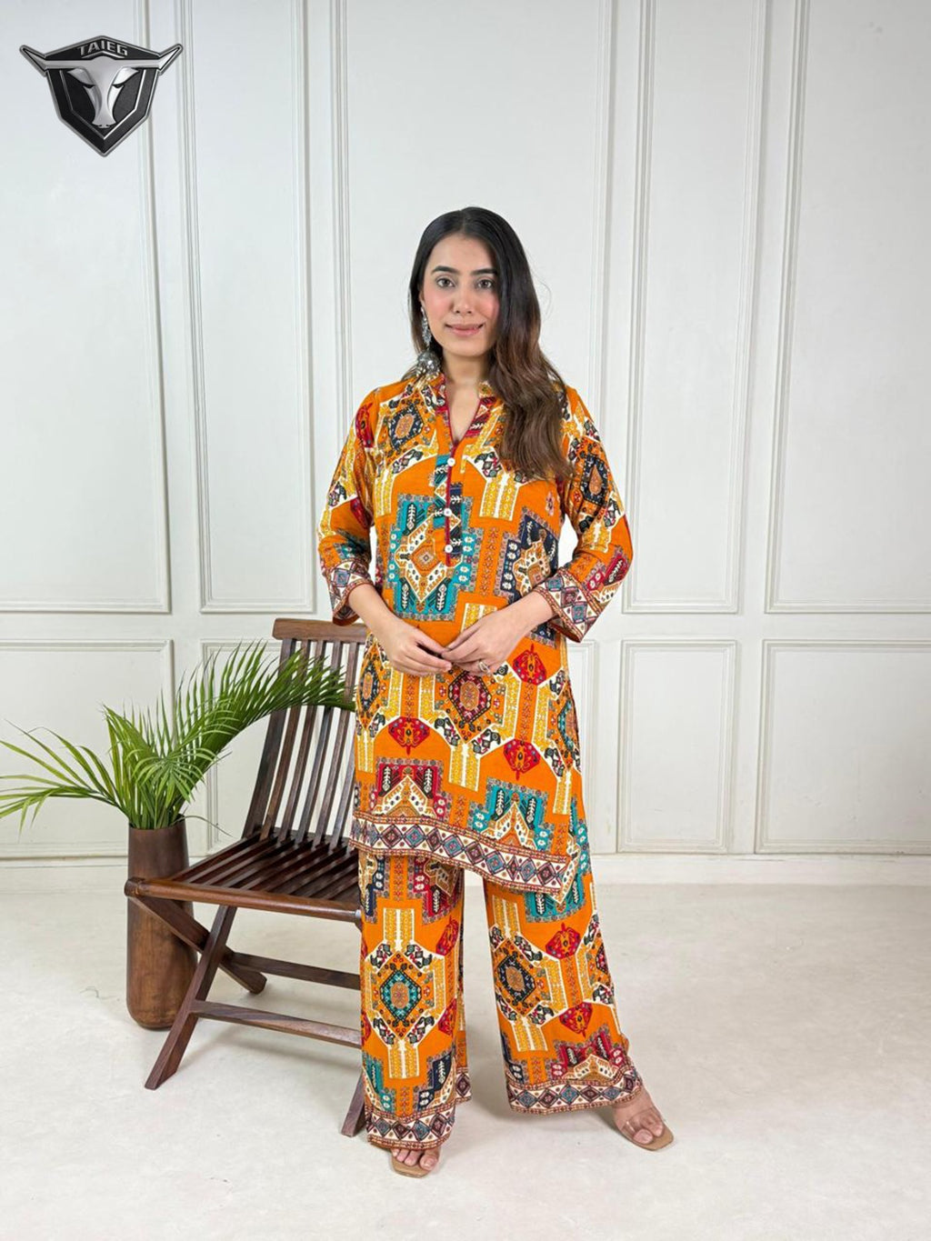 RayAura Discharge Print Kurti - EE-RA427