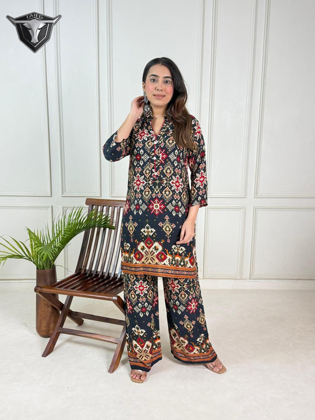 RayAura Discharge Print Kurti - EE-RA427