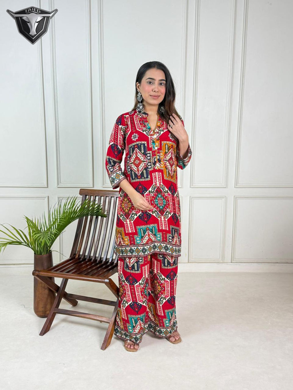 RayAura Discharge Print Kurti - EE-RA427