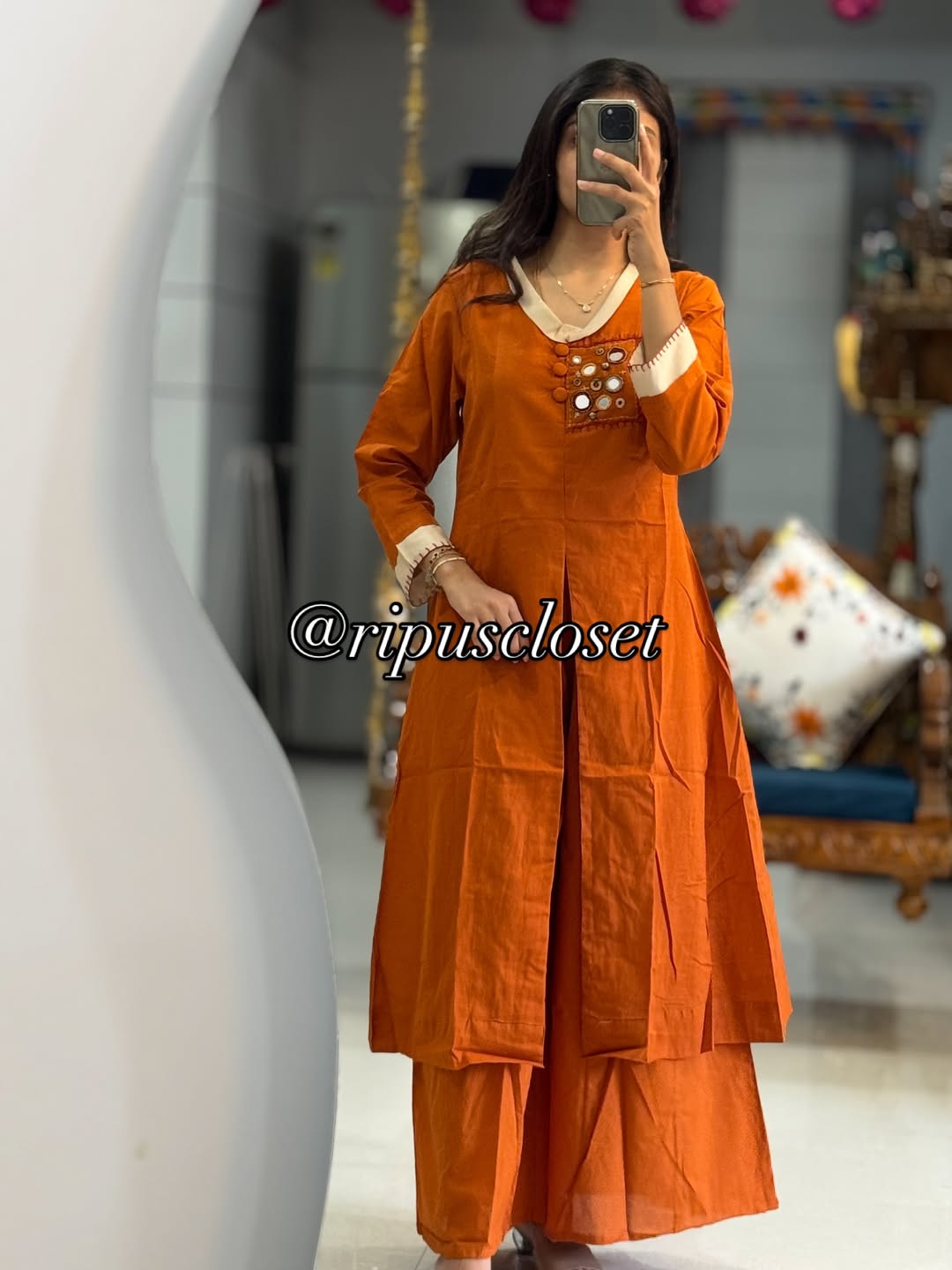 IshqAura Cotton Embroidered Set -EE-IA3672