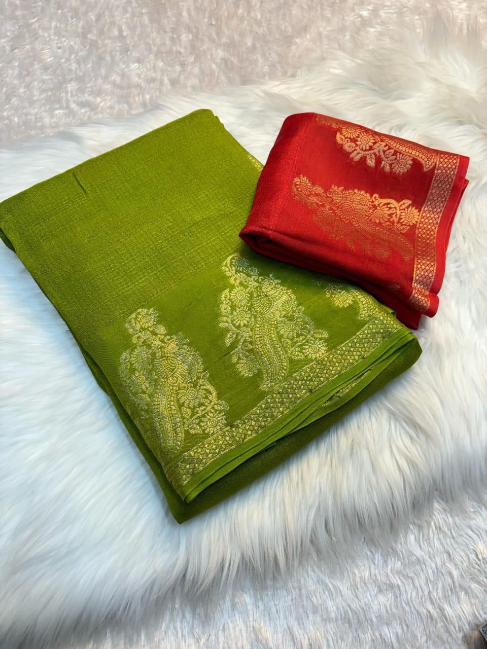 Gulab Noor – Khadi Viscose Saree