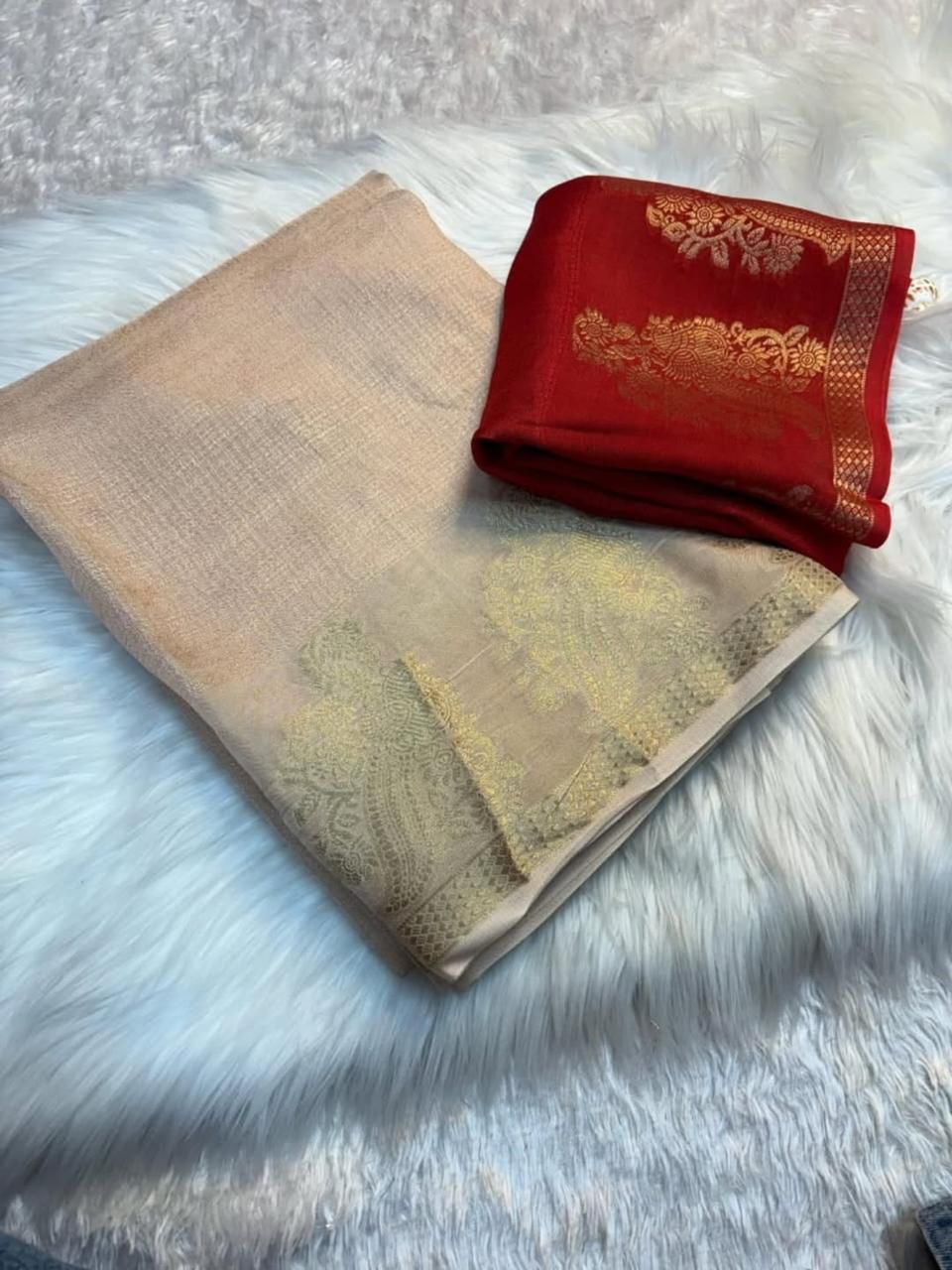 Gulab Noor – Khadi Viscose Saree