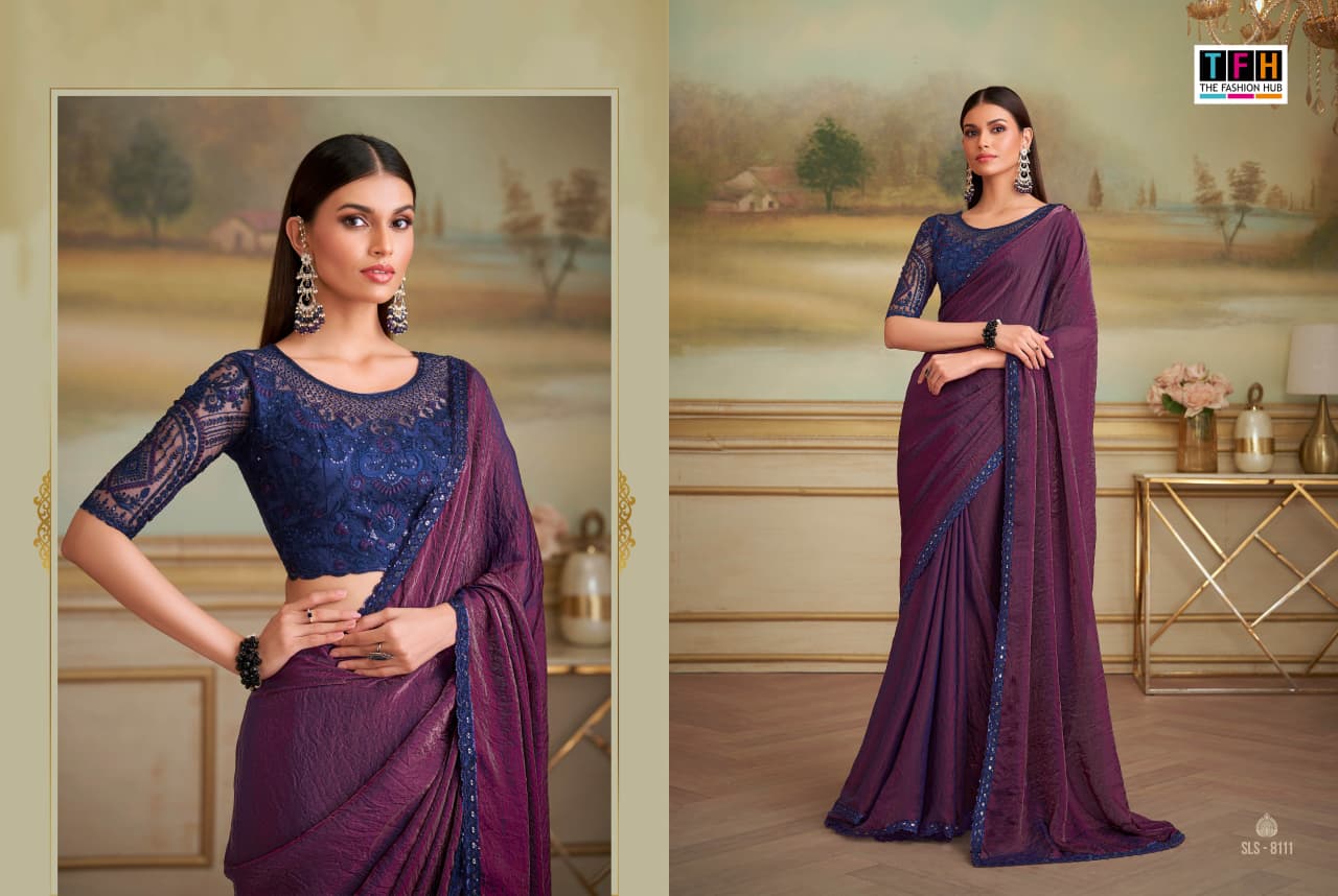 EElx – Salsa Style 8100 Series Premium Party Wear Saree by Tfh
