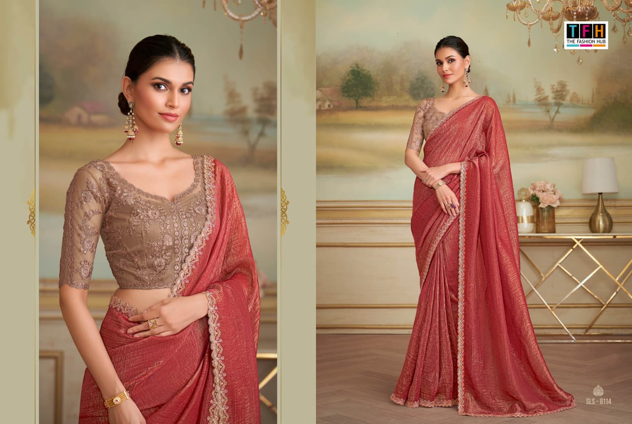 EElx – Salsa Style 8100 Series Premium Party Wear Saree by Tfh