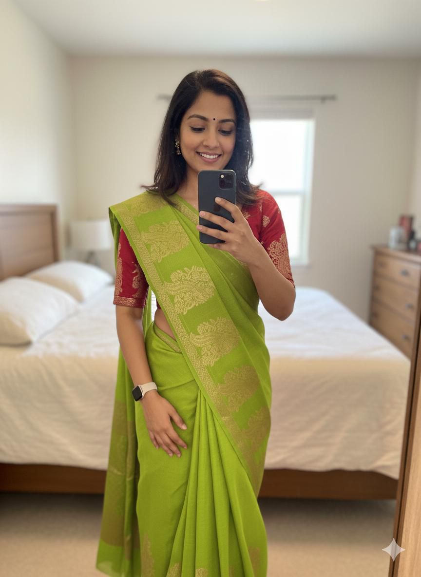 Gulab Noor – Khadi Viscose Saree