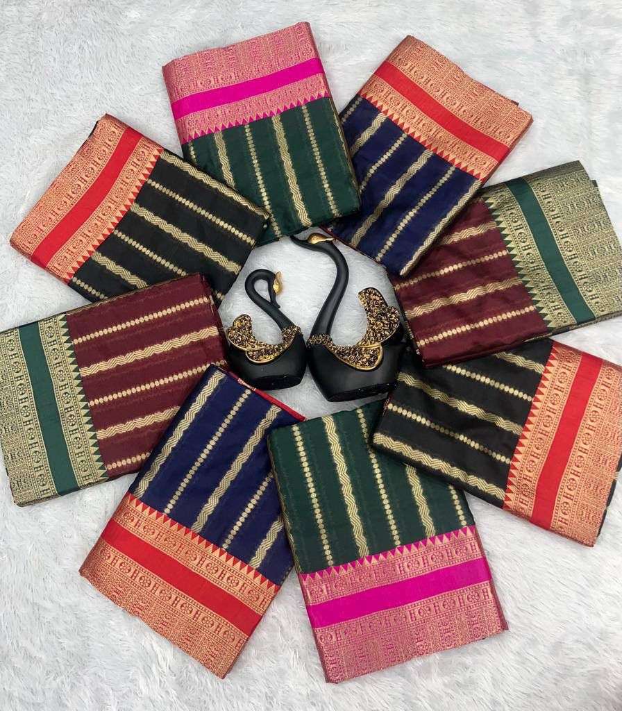 EE-DZ578 Lichi Silk Banarasi Saree