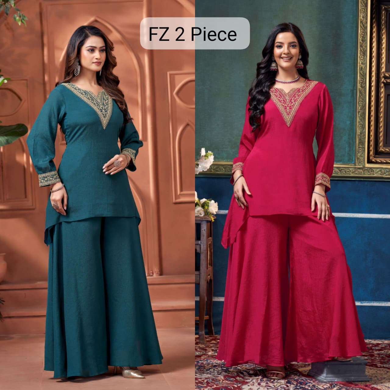 Eternal Elegance – "Silken Grace" 2-Piece Ensemble